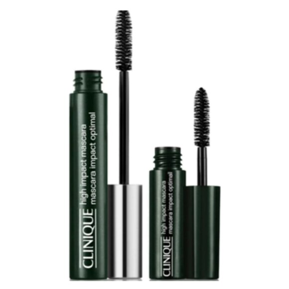 CLINIQUE High Impact Mascara Duo Gift Set ~ 01 Black (7ml & 3.5ml) NIB $39 Value - Picture 4 of 13
